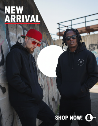 Black Circle Design BL Hoodie Banner